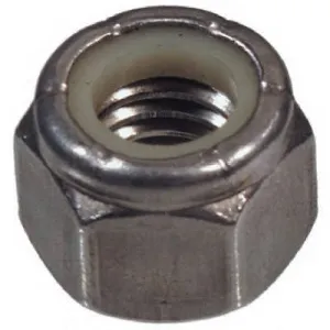 100 ea HILLMAN 829716 #10-24 STAINLESS STL NYLON HEX NUT - Quantity of 1