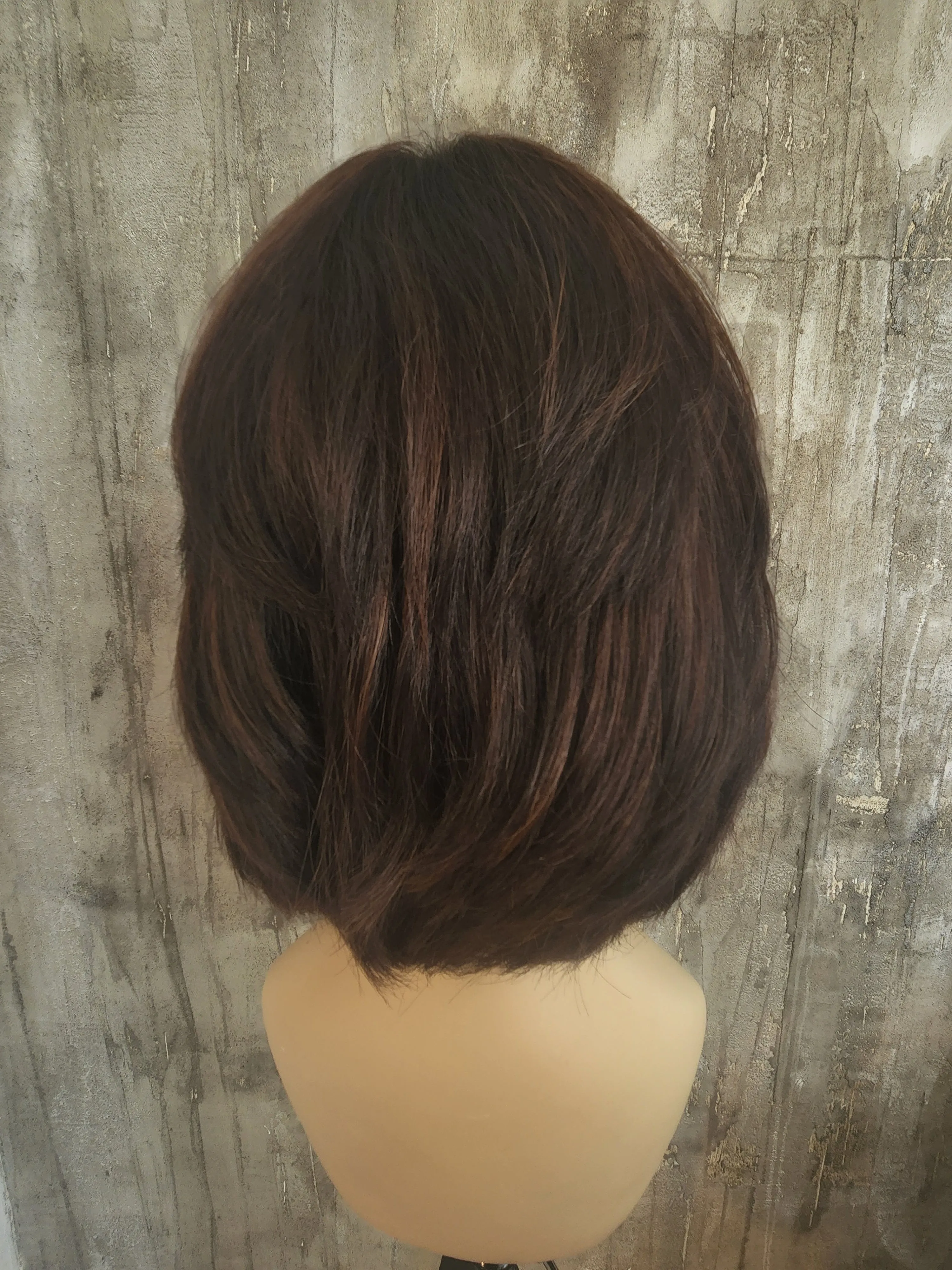 100% EUROPEAN NATURAL HUMAN HAIR 12" BROWN 7-LYR-55