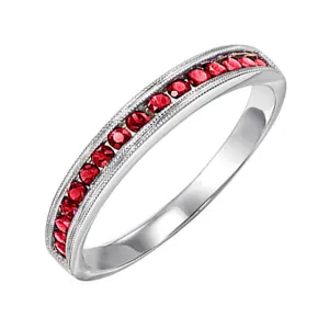 14KT White Gold & Diamond Classic Book Stackable Fashion Ring - 1/8 cts