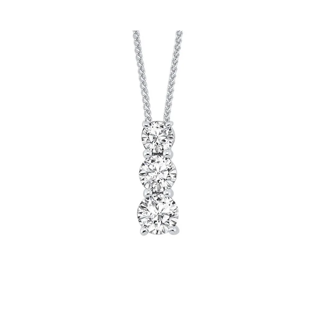 14KT White Gold & Diamond Neckwear Pendant -1/2 ctw
