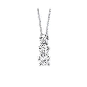 14KT White Gold & Diamond Neckwear Pendant -1/2 ctw