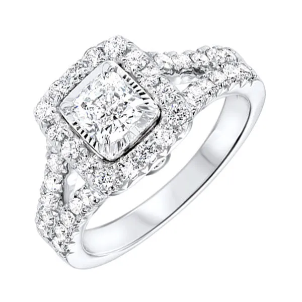 14KT White Gold & Diamonds Stunning Fashion Ring - 7/8 CTW