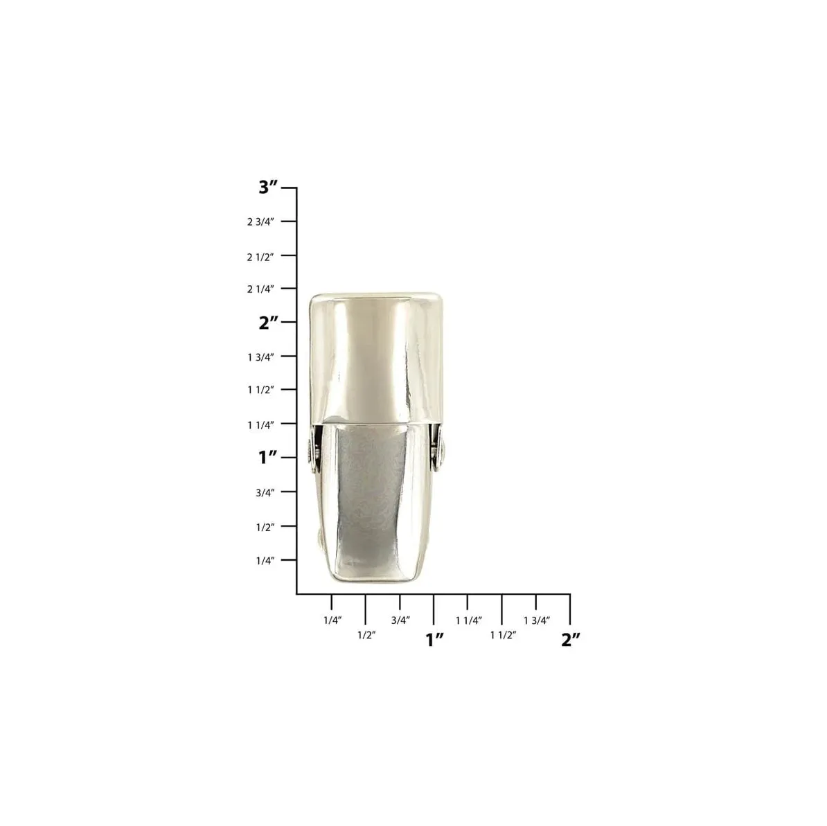 2 1/4" Shiny Nickel, Catch, Steel, #L-122-NP