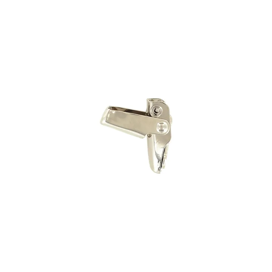 2 1/4" Shiny Nickel, Catch, Steel, #L-122-NP