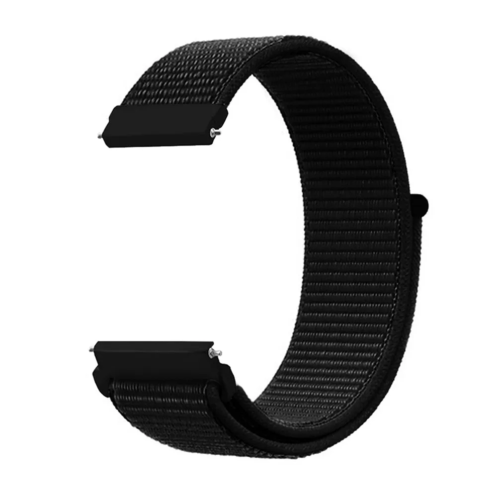 20mm SmartWatch Sport Loop Nylon Bands Deep Navy