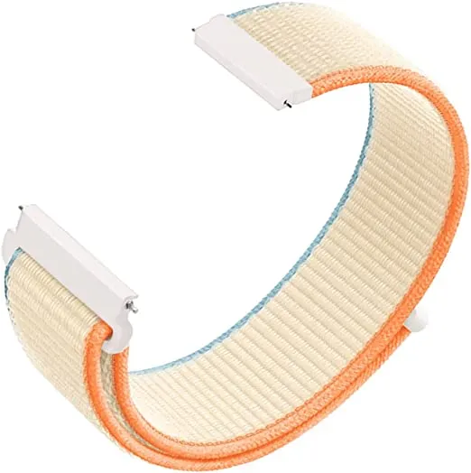 22mm SmartWatch Sport Loop Nylon Bands Seashell