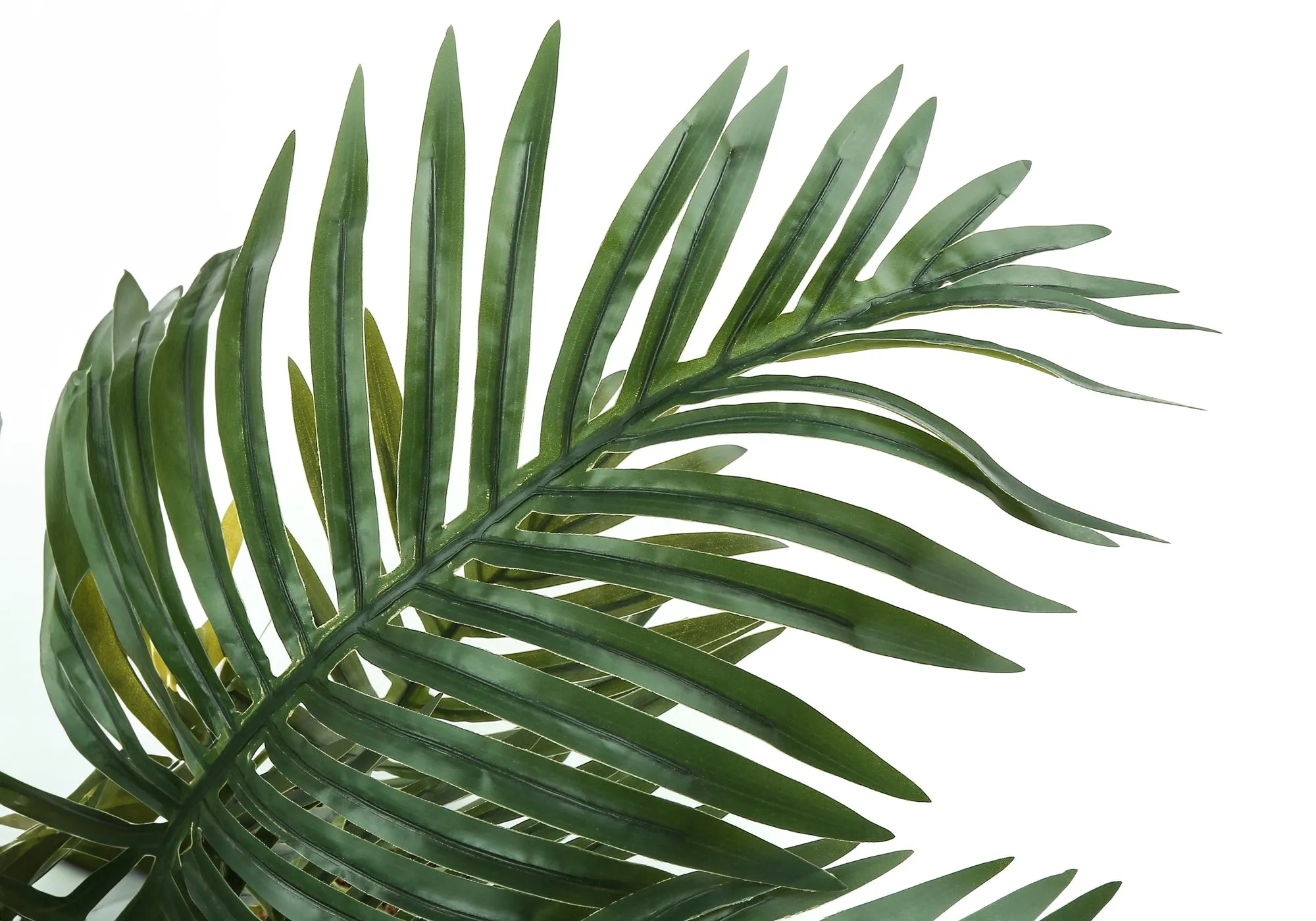 34" Tall Artificial Palm Tree - Indoor Faux Plant, Real Touch Green Leaves, Decorative Floor Greenery