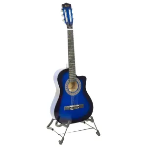 38in Pro Cutaway Acoustic Guitar with Bag Strings - Blue Burst