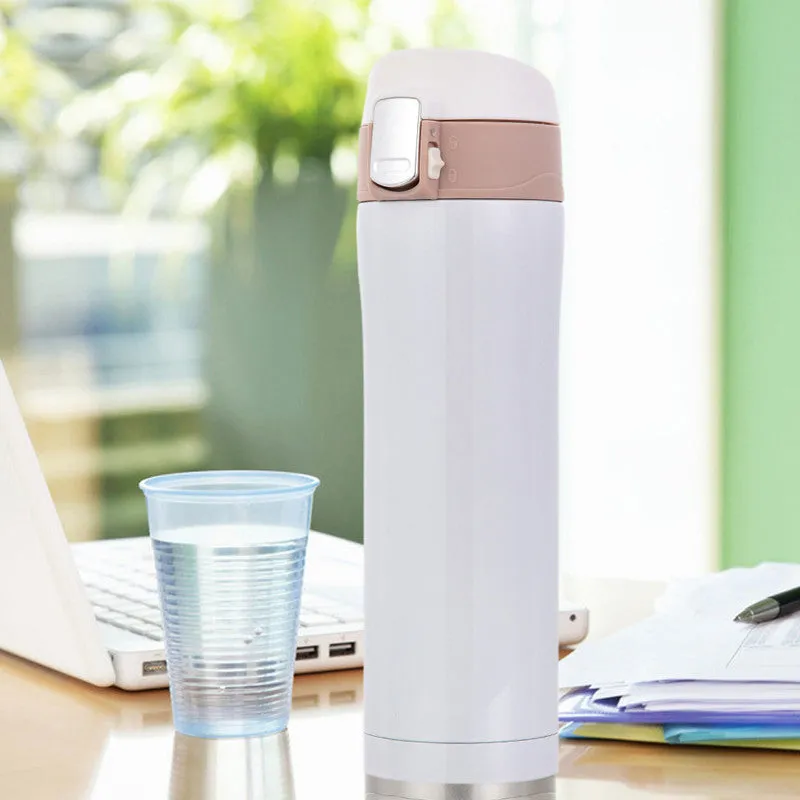 4 Colors Home Kitchen Vacuum Flasks Thermoses 450ml Stainless Steel Insulated