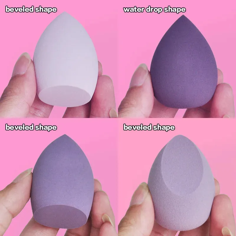 4pcs/bag Fashion Makeup Blender Puff Sponge Set for Flawless Beauty