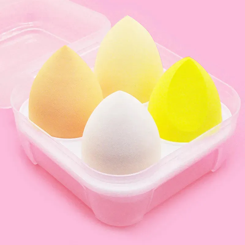 4pcs/bag Fashion Makeup Blender Puff Sponge Set for Flawless Beauty