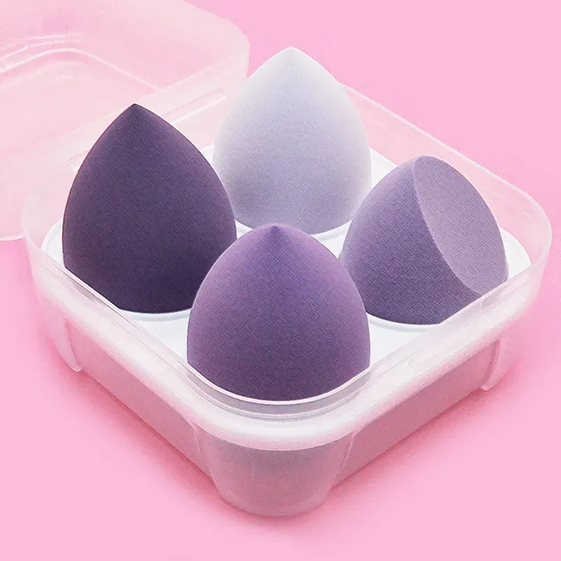 4pcs/bag Fashion Makeup Blender Puff Sponge Set for Flawless Beauty