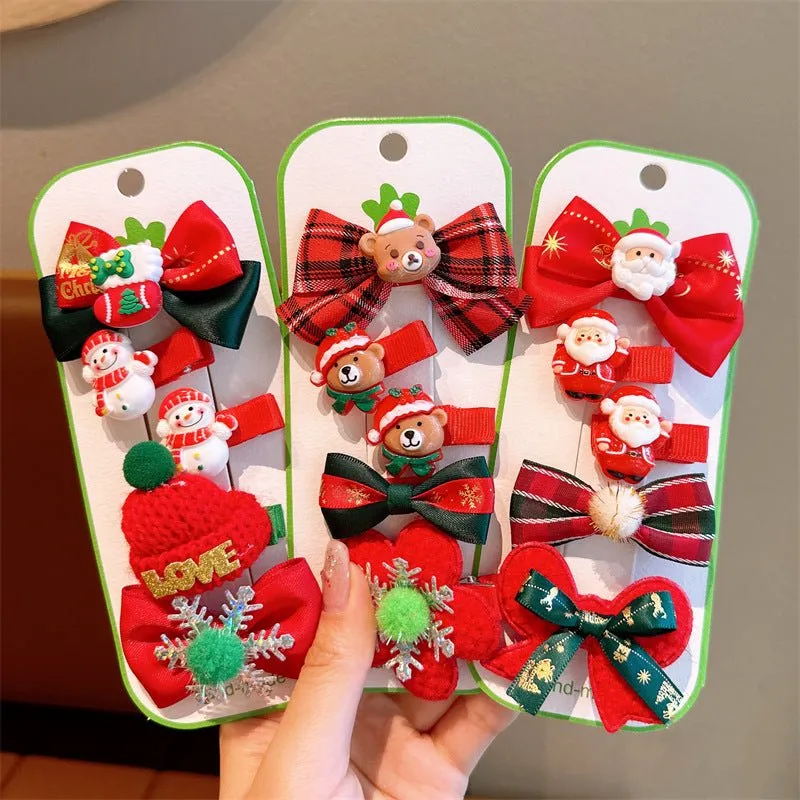 5-Pack Children/Adults Christmas Festive Hairpins