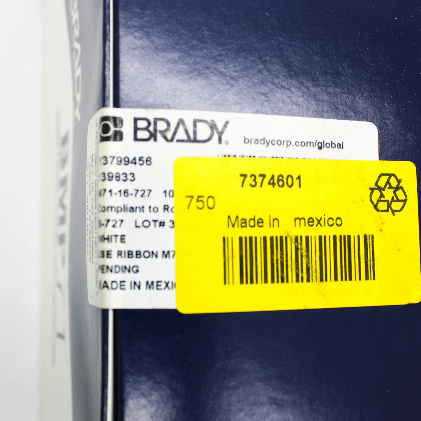 500 Roll of Brady B-727 BMP71 High Temperature Polyimide Labels M71-16-727