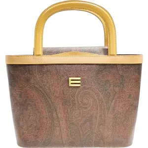 578208AN (G3) Etro Hand Bag Brown PVC