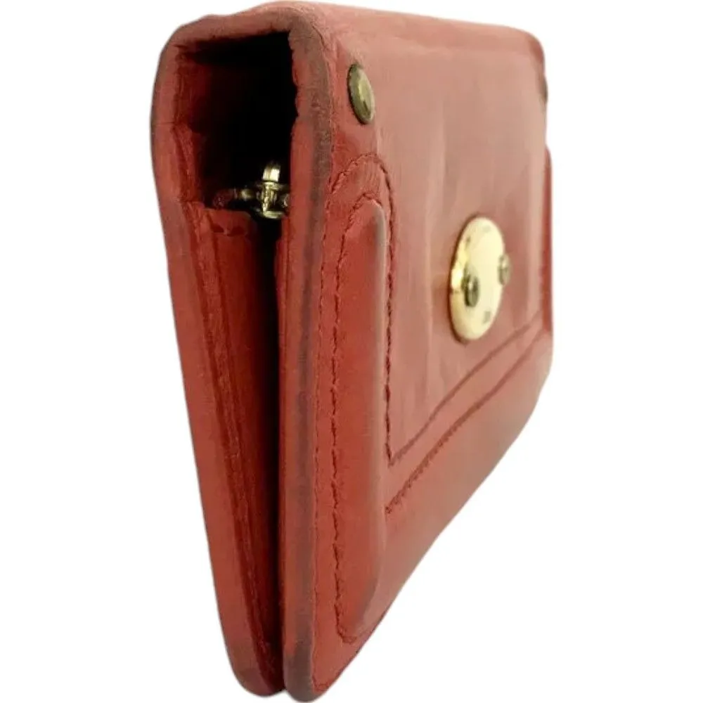 655146AP (V1) Chloe Wallet Long Red Leather