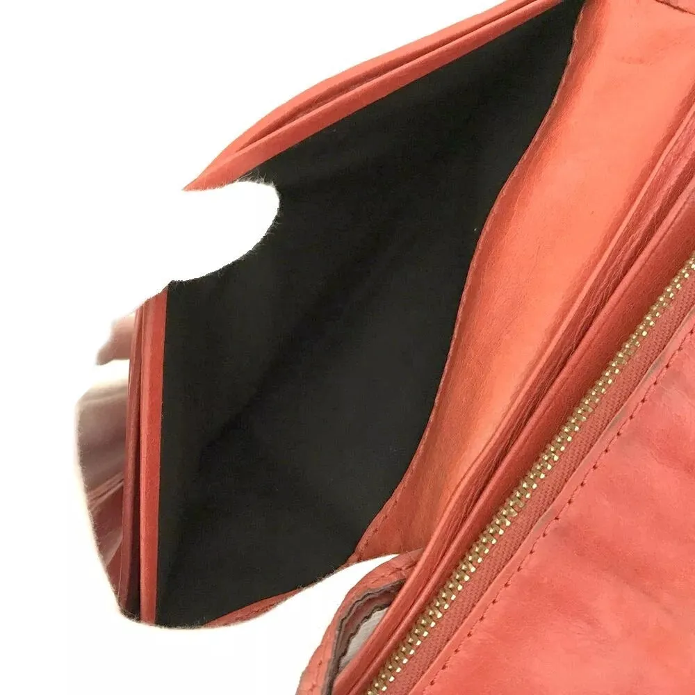 655146AP (V1) Chloe Wallet Long Red Leather