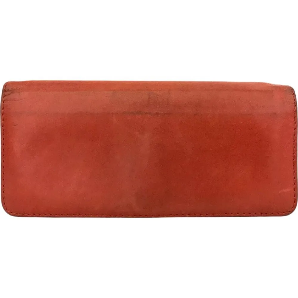 655146AP (V1) Chloe Wallet Long Red Leather