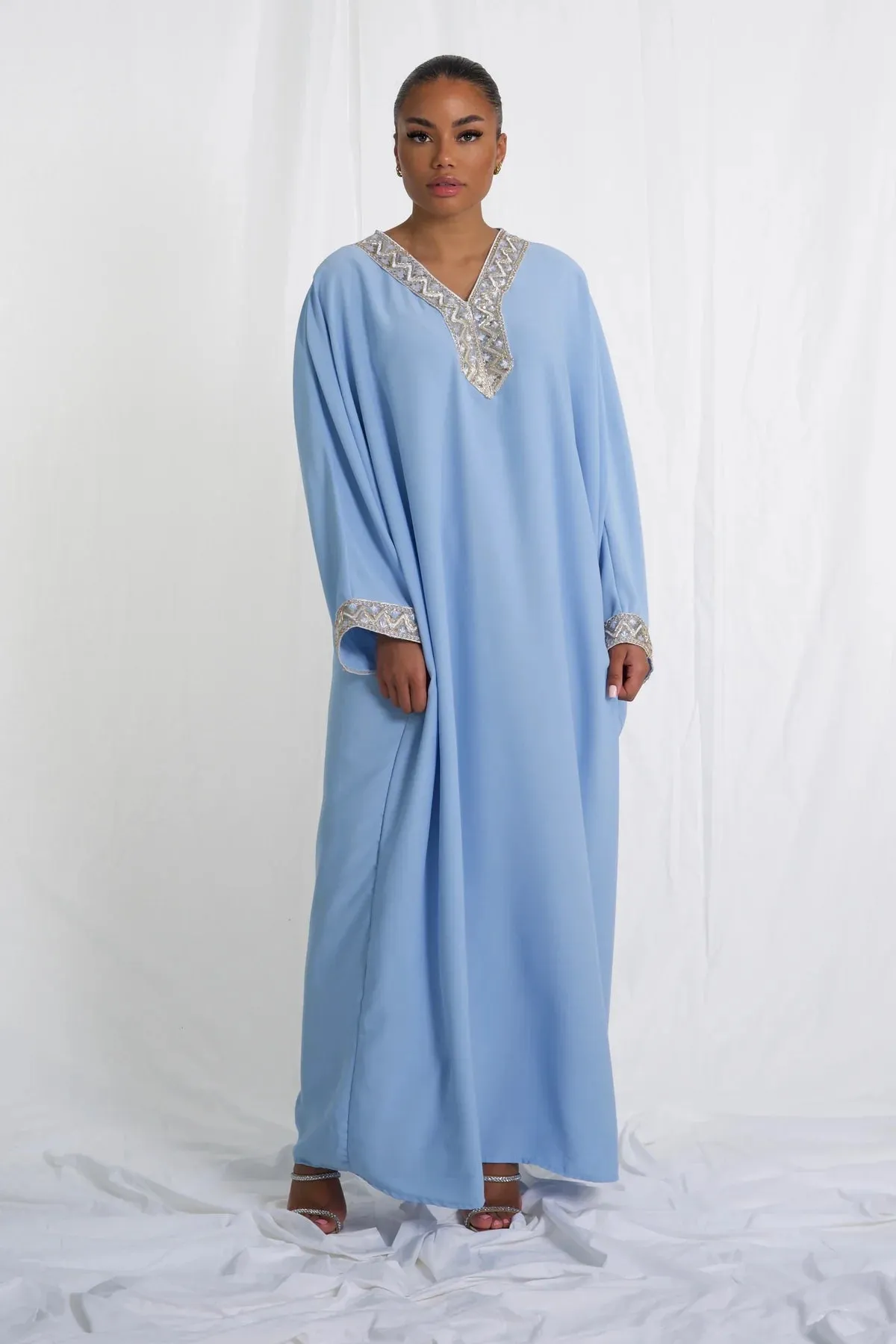 Abaya With Golden Details