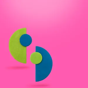 Abstract Pair- Geo Circles Earring