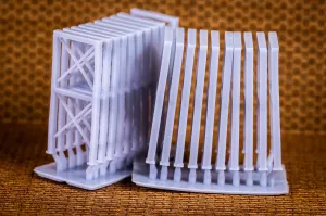 Air conditioner ducting leg 12w 26.4h - HO Scale