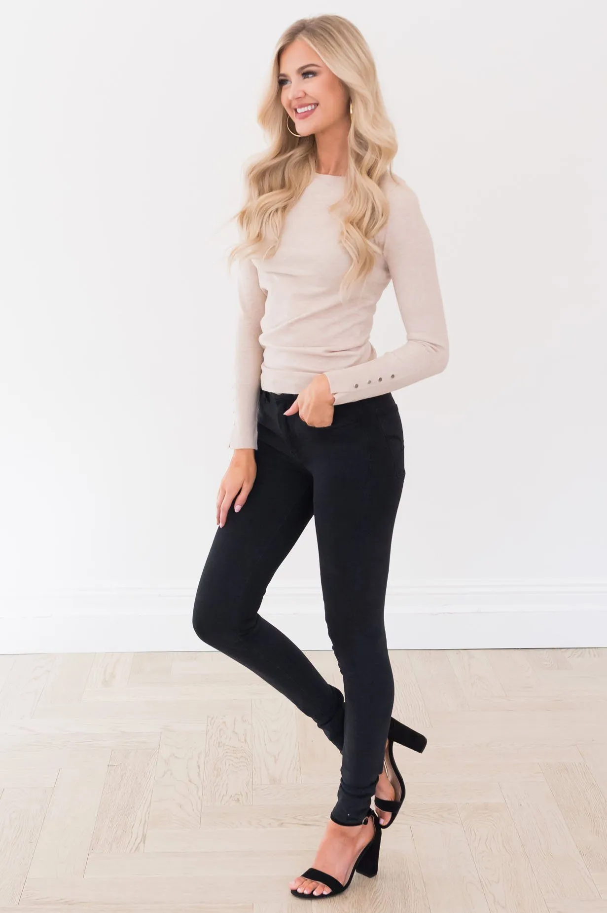 All About The Details Modest Sweater