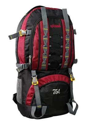 Alpha Nemesis 75 Ltrs Black Magenta Rucksack (OutAchiever)