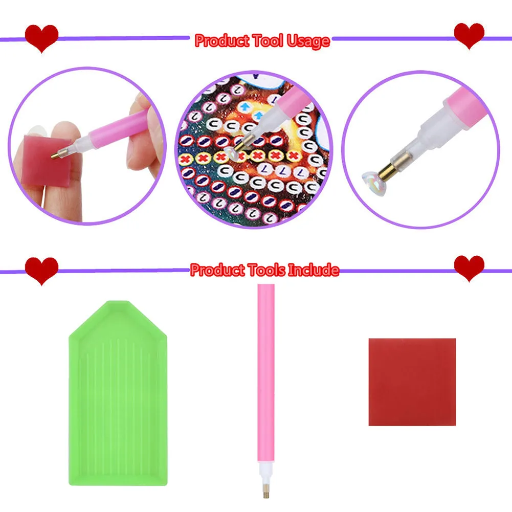 Animal Diamond Mosaic Sticker Handmade DIY for Kids Beginner Diamond Art Sticker