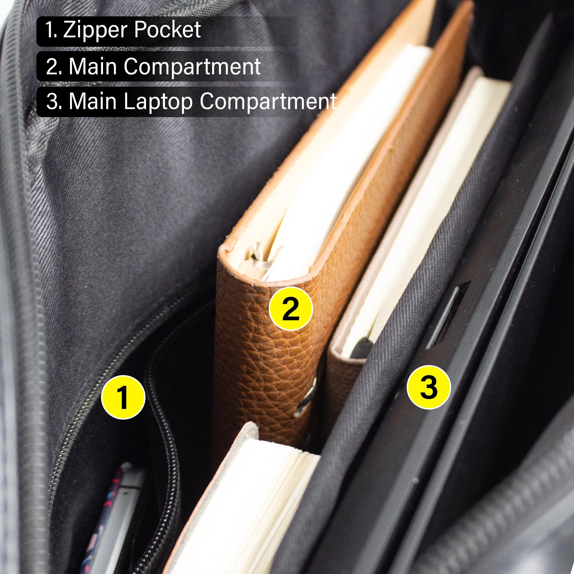Aristo Laptop Bag - Black   Blue