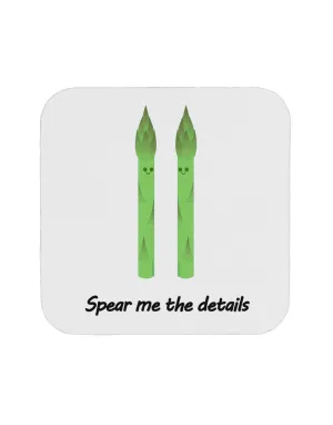 Asparagus - Spear Me the Details Coaster