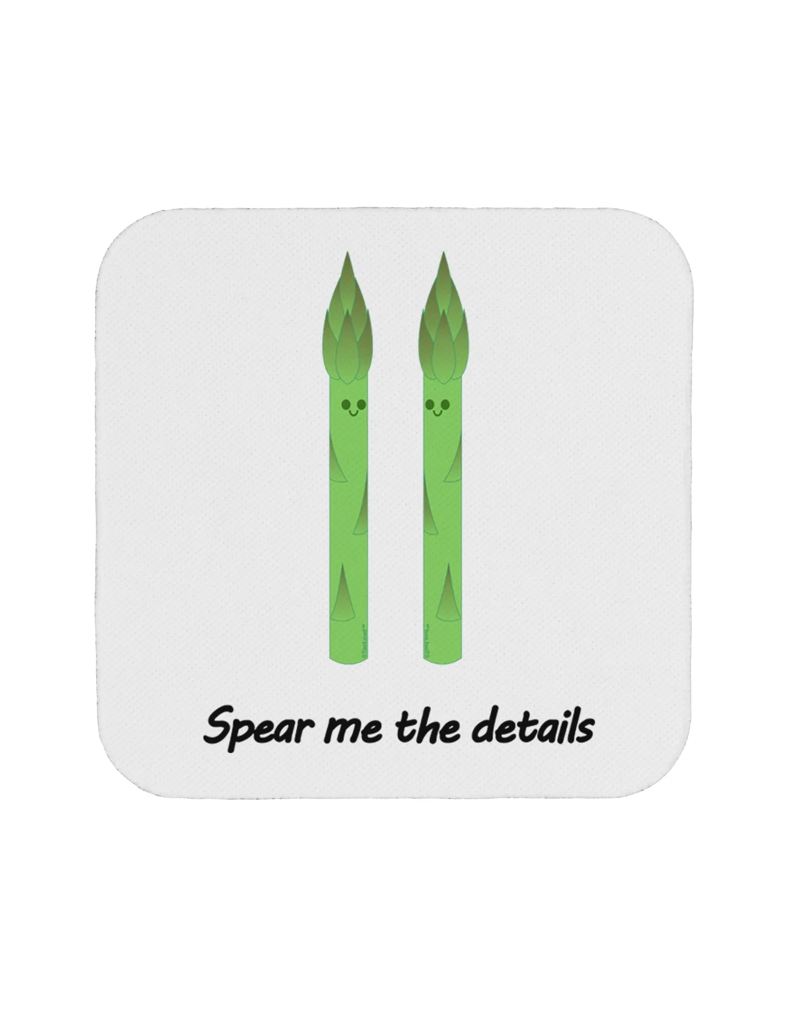 Asparagus - Spear Me the Details Coaster