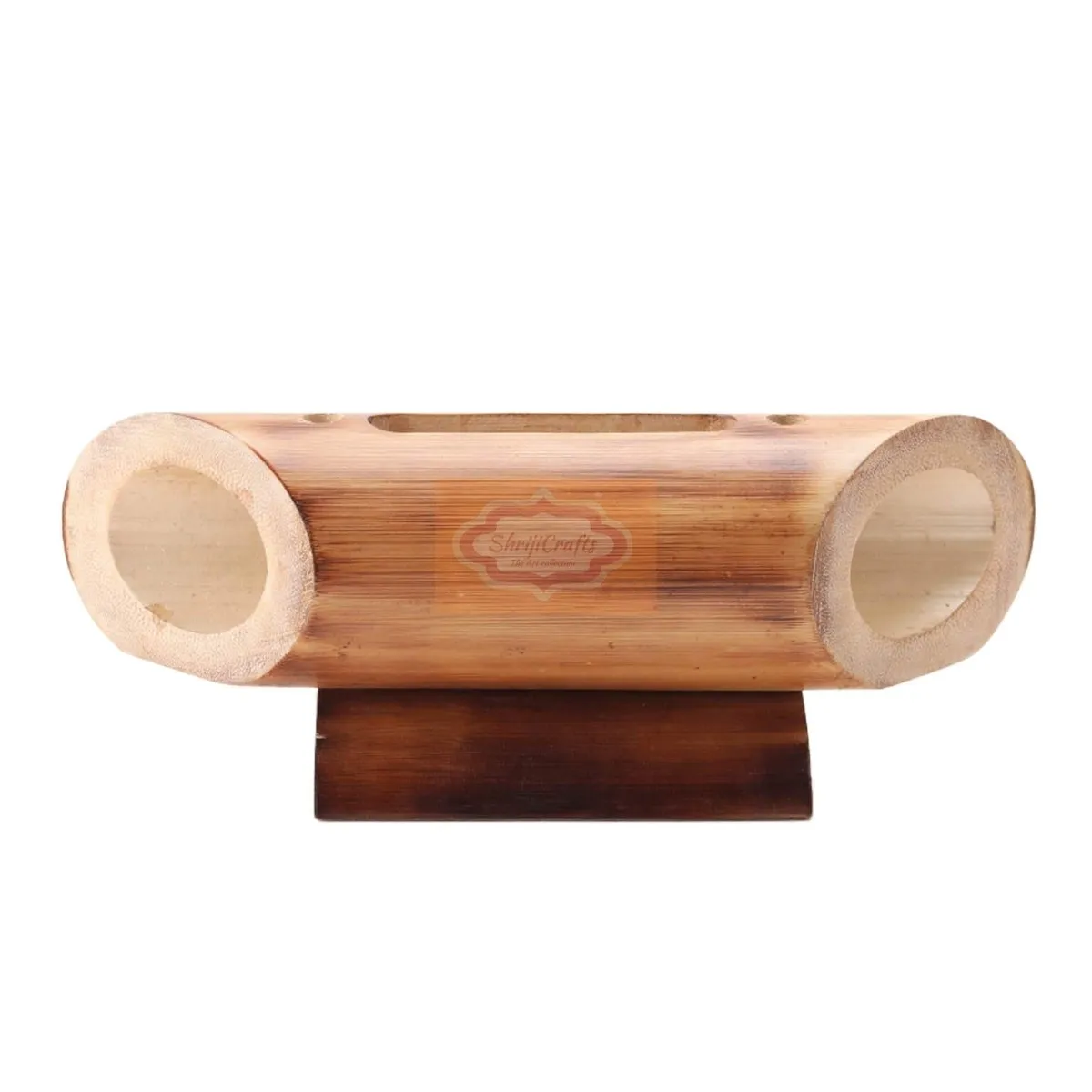 Bamboo Amplifier & Mobile Stand for Office Desk and Home Decor