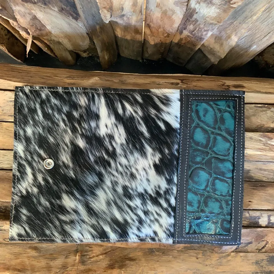 Bandit Wallet with Embossed Leather SALE  # 1301