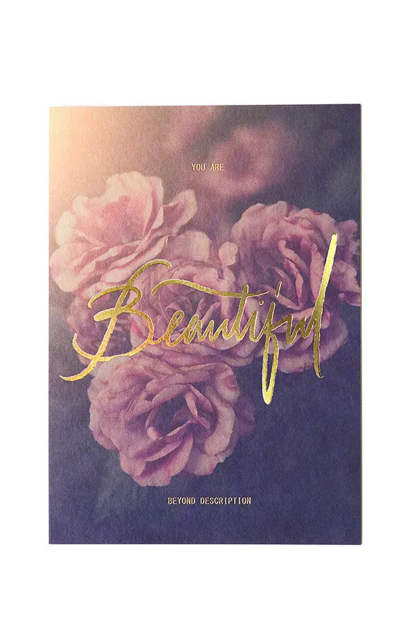 Beautiful Beyond Description {Card}