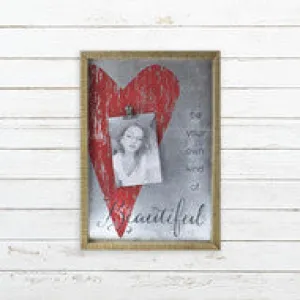 Beautiful Metal Framed Sign