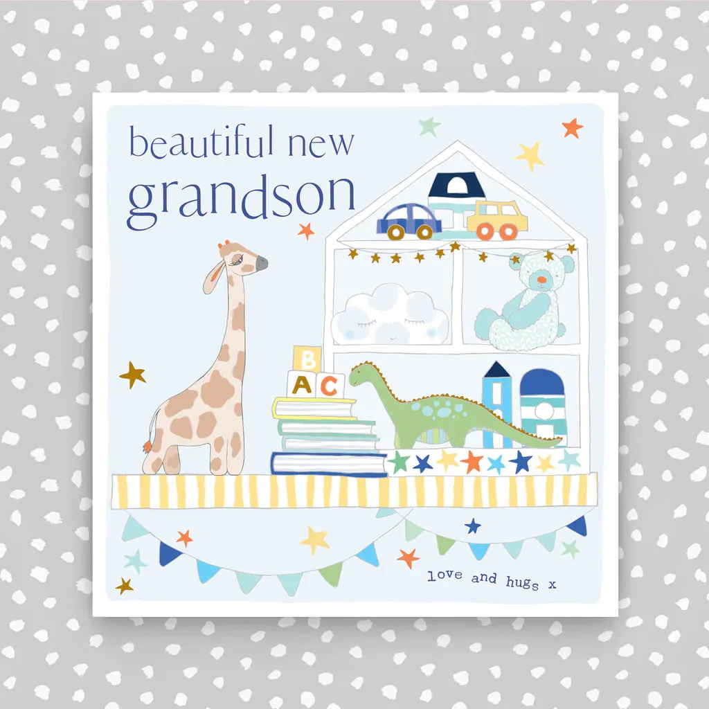 Beautiful new Grandson card