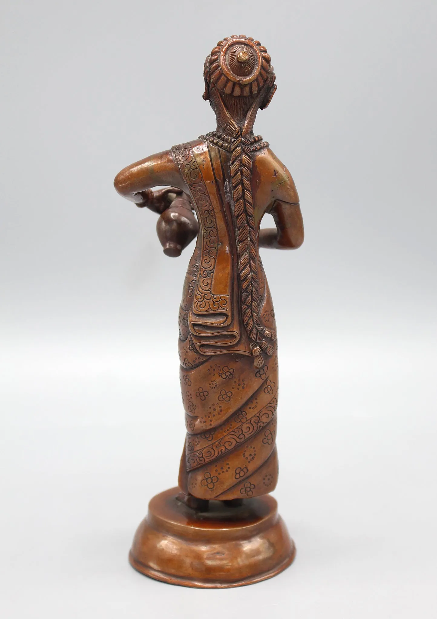 Beautiful Newari Katamari Copper Statue