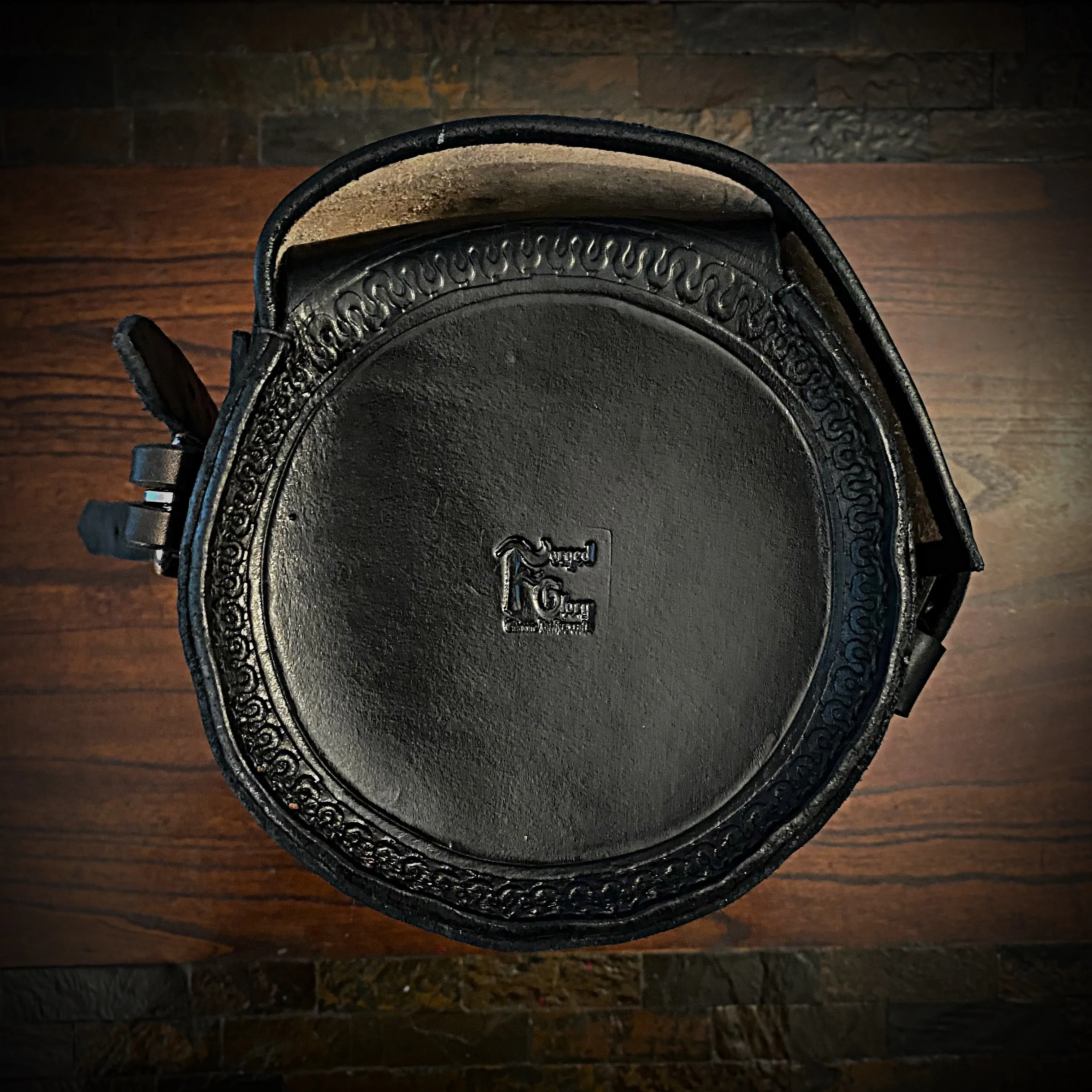 Bedroll Case for Motorcycles - Custom Art Black