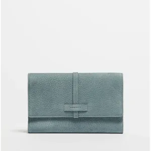 BENJAMIN WALLET - Bay Blue Nubuck/Heirloom Gold