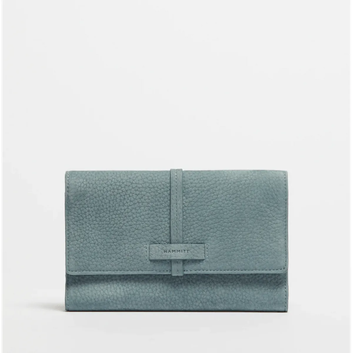 BENJAMIN WALLET - Bay Blue Nubuck/Heirloom Gold