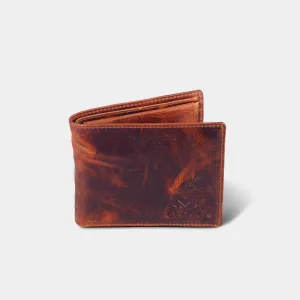 Bi-fold Dark Brown Leather Wallet