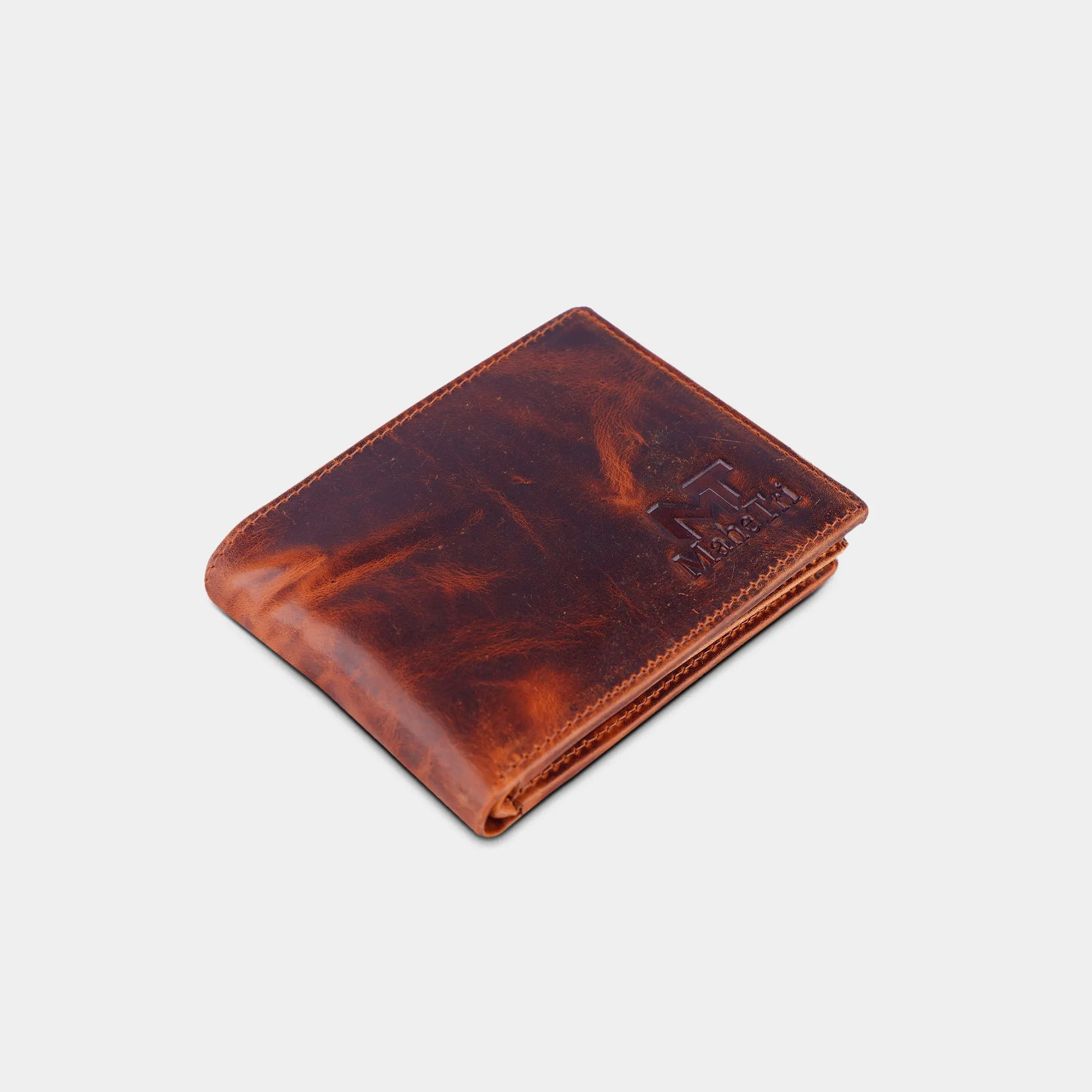 Bi-fold Dark Brown Leather Wallet