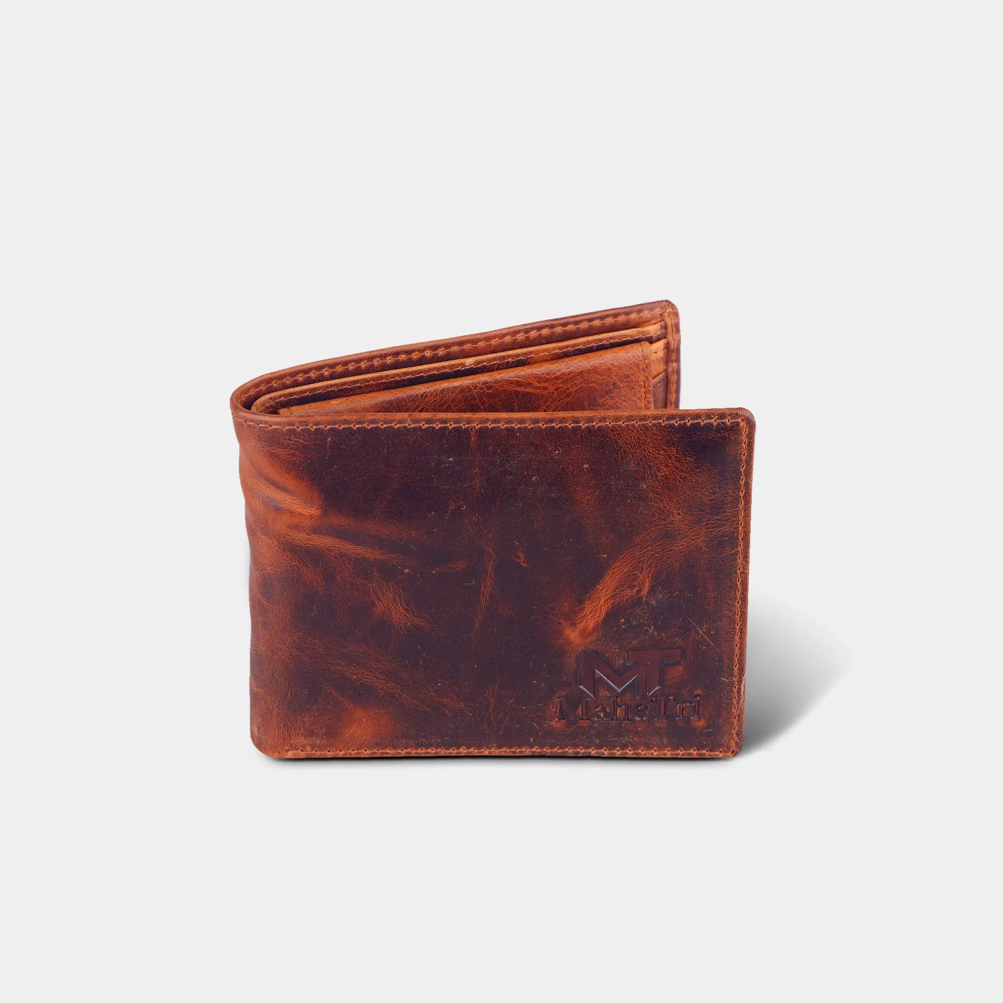 Bi-fold Dark Brown Leather Wallet