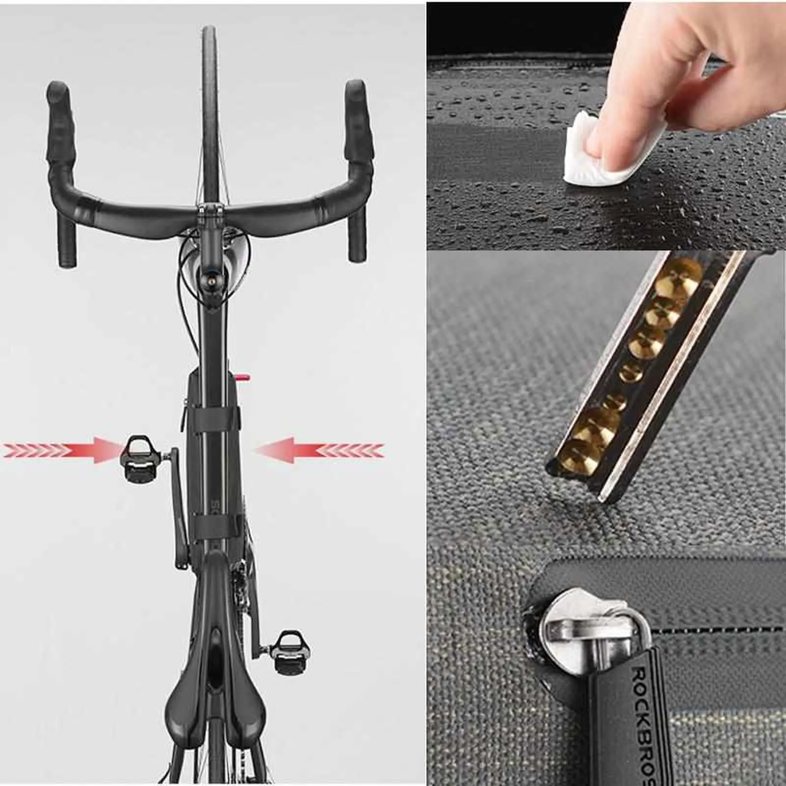 Bicycle Triangle Front Frame Bag - Rainproof/Waterproof Bike Bag Large Capacity