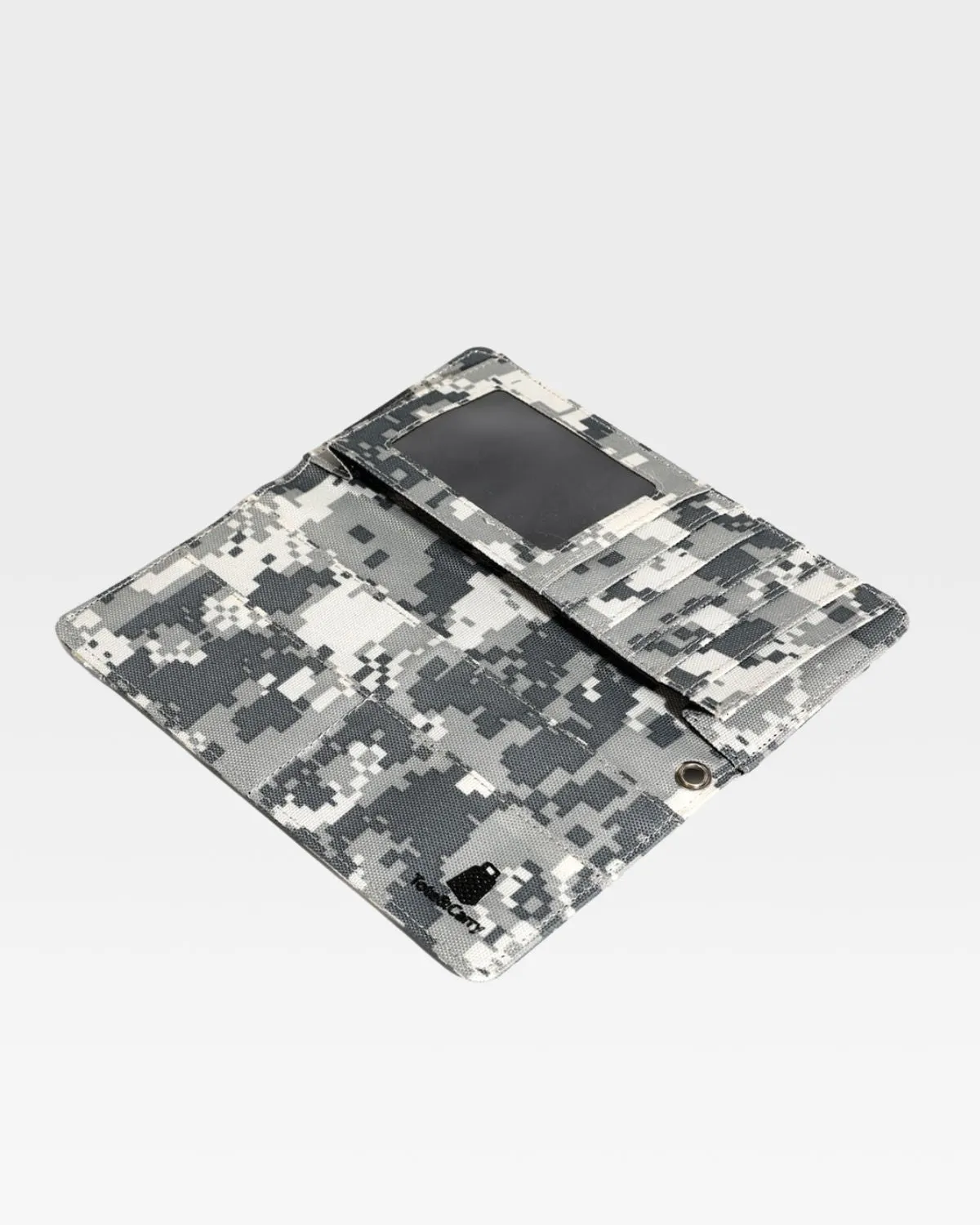Biker Chain Wallet in Grey Digital Camouflage