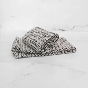 Black Handwoven Kitchen Towel