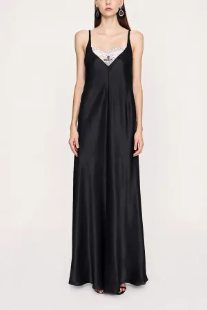 Black Lace details viscose dress 94030