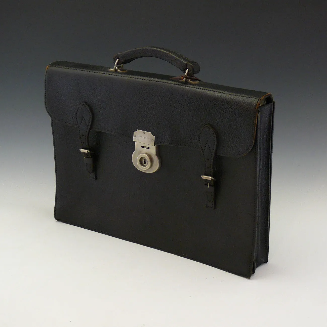 Black Leather Briefcase