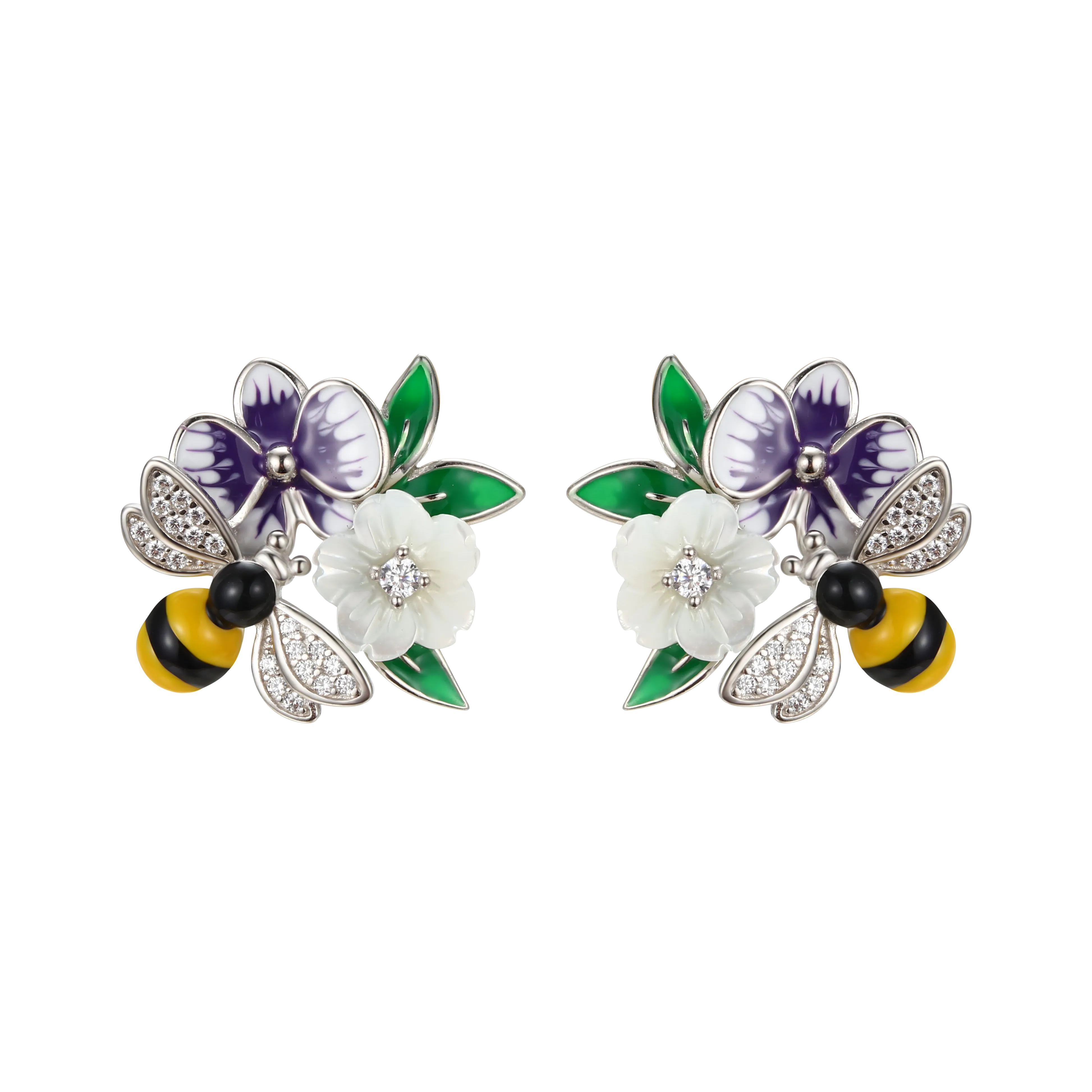 Blooming Violet Earrings