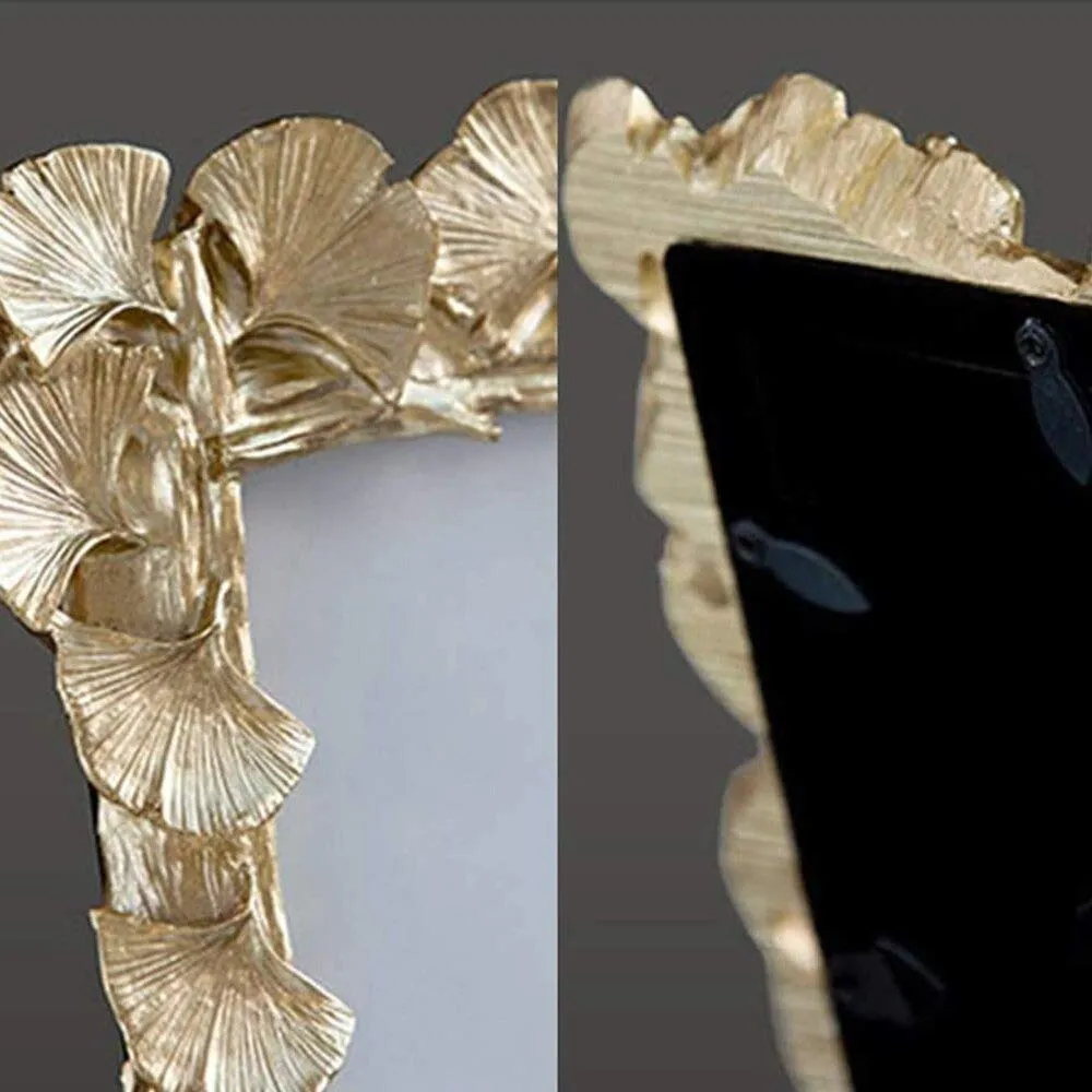 Book My Balloons European Golden Ginkgo Leaf 4 inch 6 inch Photo Frame